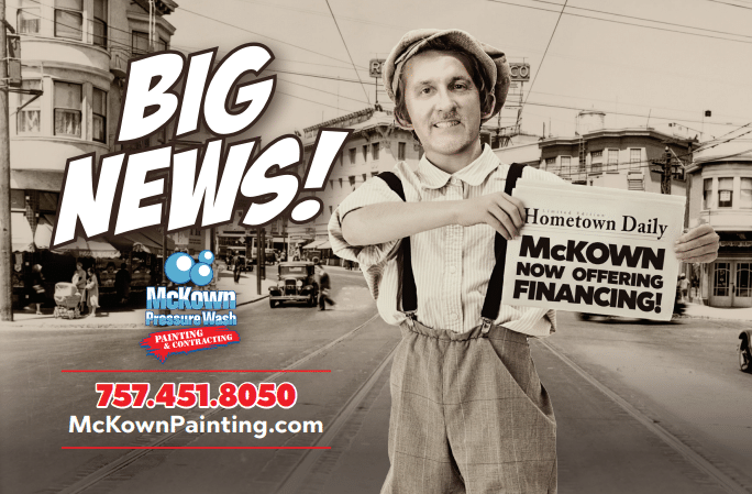 McKown offers financing for residential painting projects
